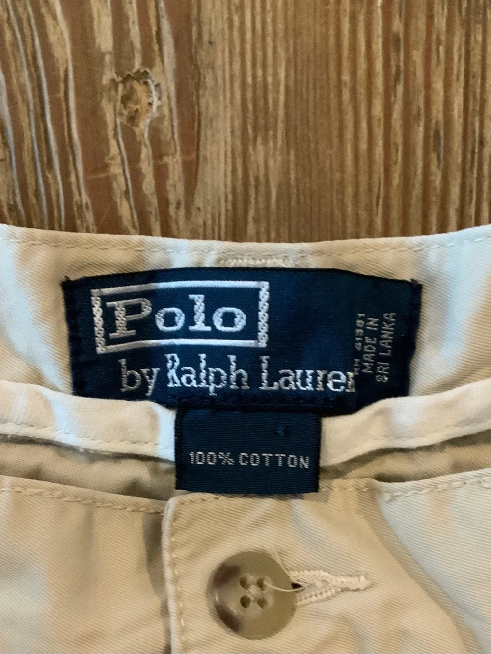 Polo by Ralph Lauren cotton Light Cream Flat Front Shorts